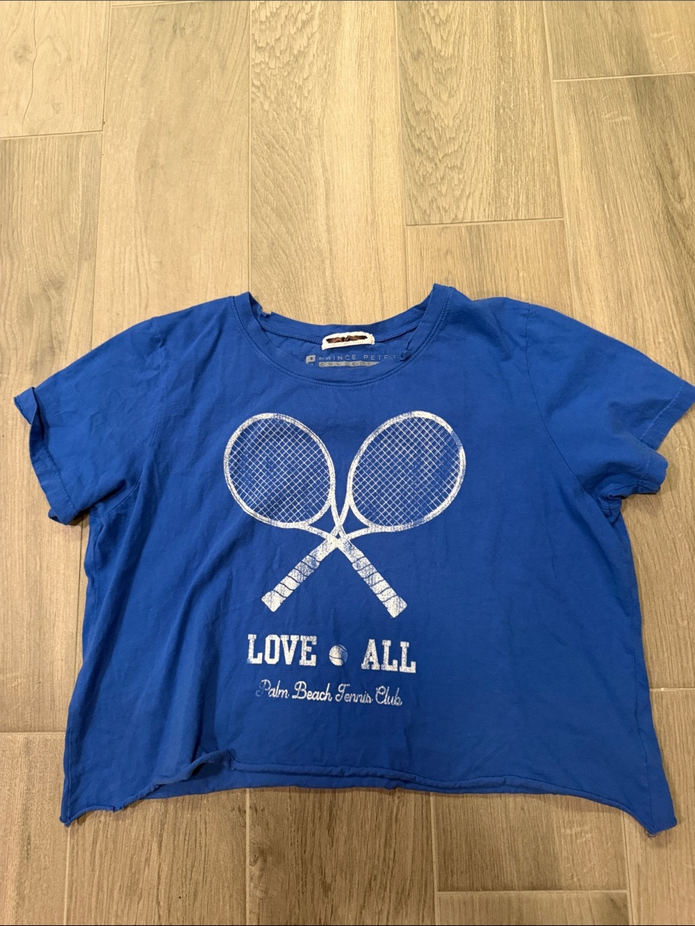 Prince Peter Palm Beach Tennis Club Kids' Blue Graphic Tee Size L
